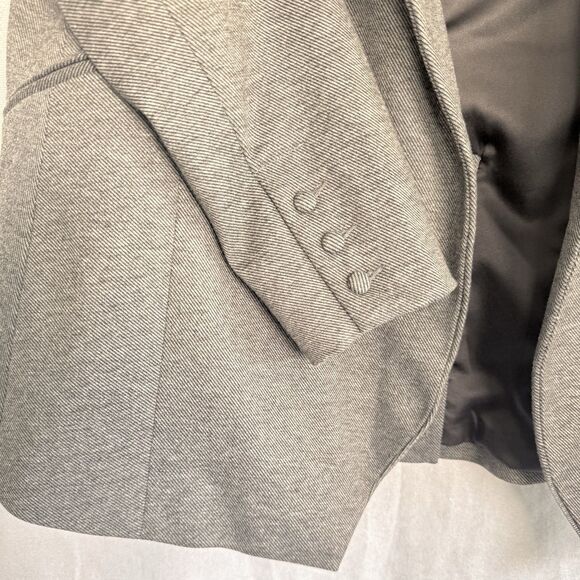 NWT Melissa McCarthy Seven7 Blazer Size M Open Front Gray Pockets Career Office - Picture 8 of 16